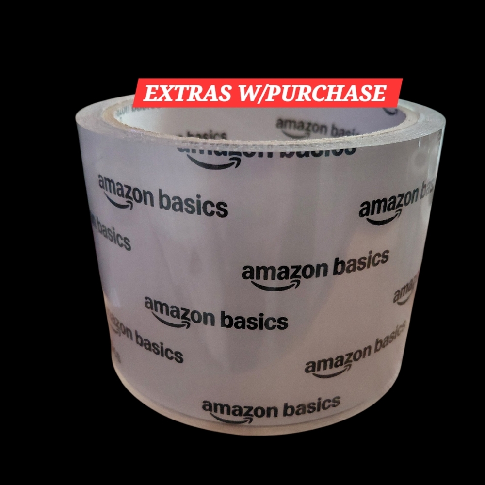 Amazon Basics Clear Packing 2 Tape Rolls - Transparent 3"Wx1.5"H ✨️PRICE FIRM✨️